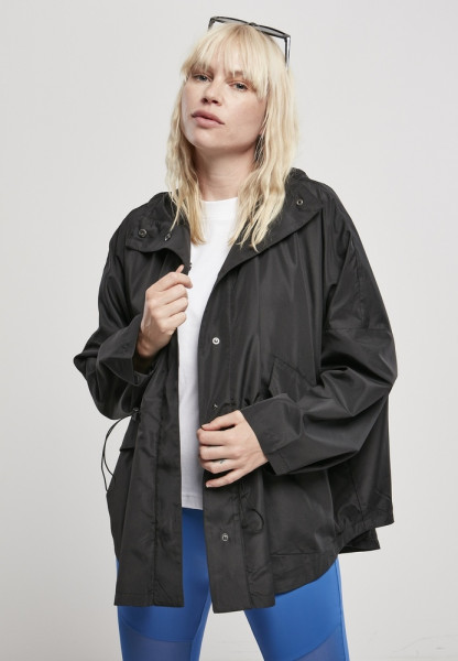 Urban Classics Damen Regenjacke Ladies Recycled Packable Jacket Black
