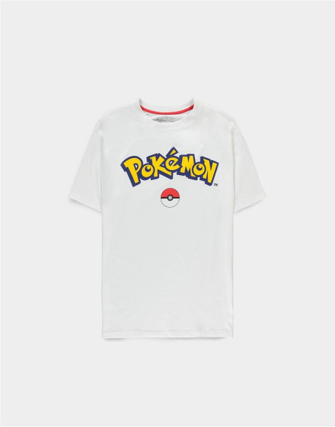 Pokémon - Logo Core - Oversized Men's Short Sleeved T-shirt White