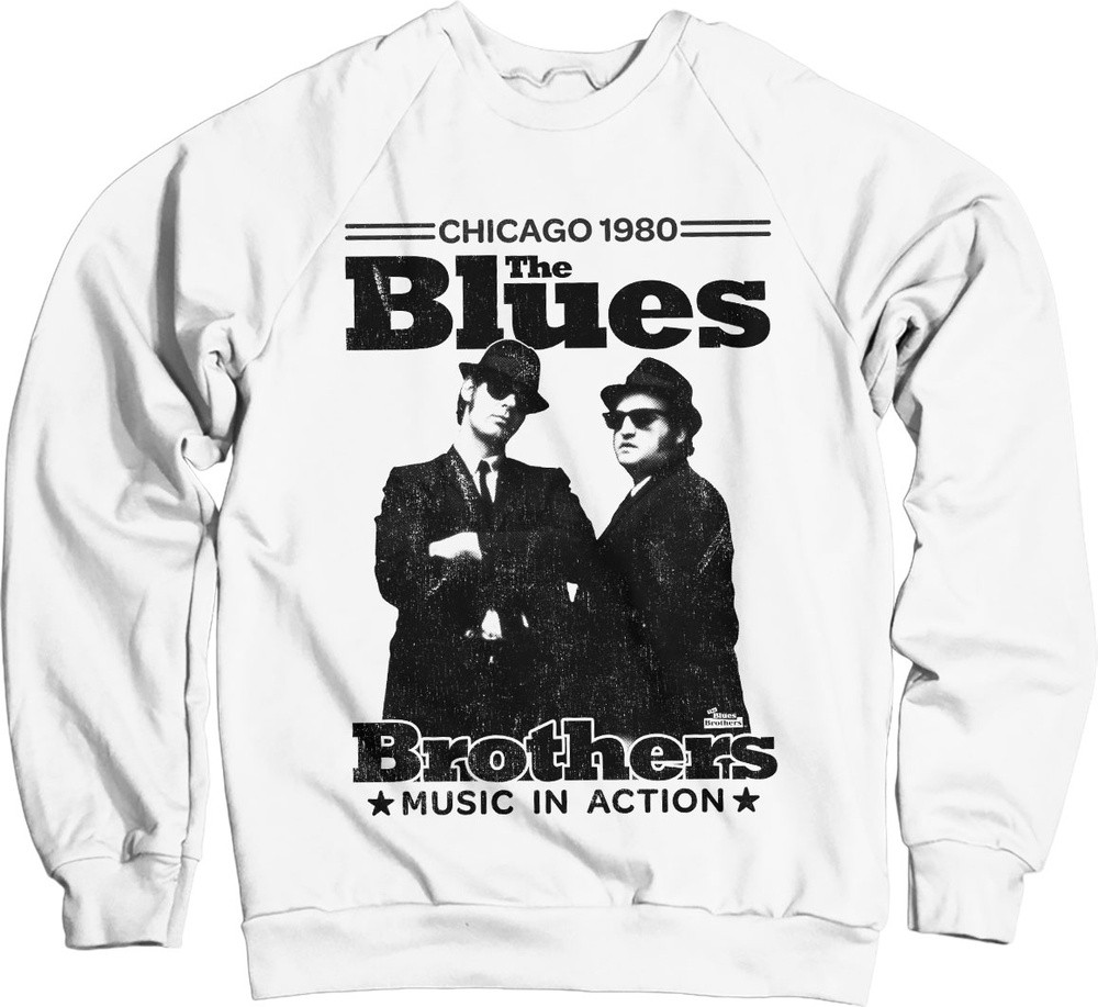 Blaus Brothers Chicago 1980 Sweatshirt Weiß - Herren / Unisex