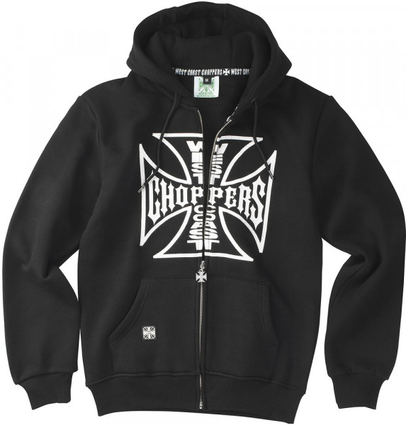 WCC West Coast Choppers Zip Hoody OG Logo - Black