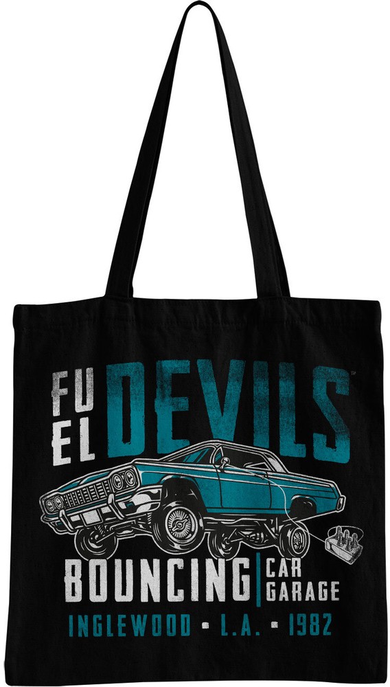 Fuel Devils Bouncing Garage Tote Bag Tragetasche Schwarz - Herren / Unisex