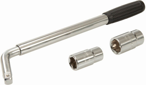 Silverline Kfz Werkzeug Ausziehbarer Steckschlüssel 17, 19, 21 und 23 mm