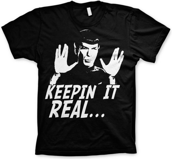 Star Trek Spock Keepin' It Real T-Shirt Black