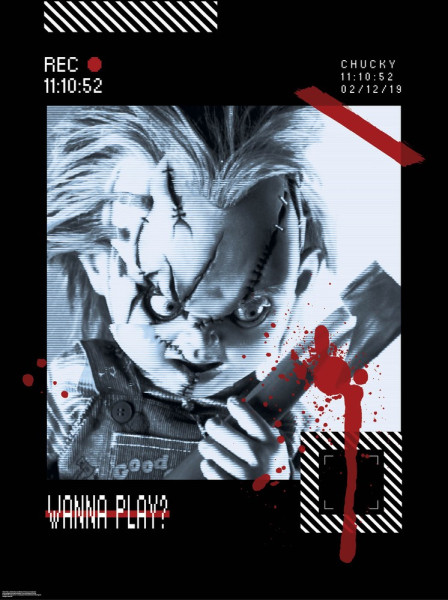 Chucky CCTV Poster Multicolor