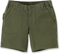 Carhartt Damen Shorts Relaxed Fit Canvas Work Short Basil Carhartt Damen Shorts Relaxed Fit Canvas Work Short Basil