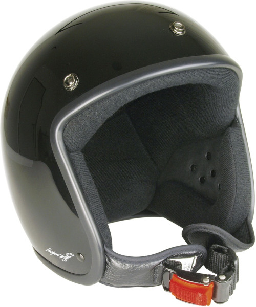 Bores Helm Bogo 3 Jethelm mit Textil Innenfutter Glänzend Black