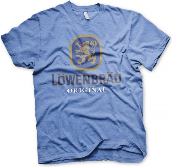 Löwenbräu Original Logo T-Shirt Blue-Heather