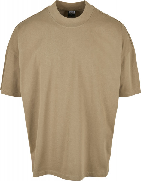 Urban Classics T-Shirt Oversized Mock Neck Tee Khaki