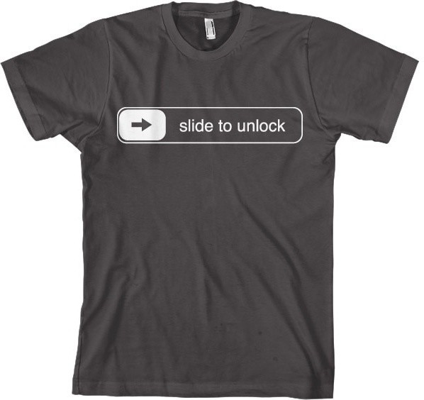 Hybris Slide To Unlock T-Shirt Dark-Grey