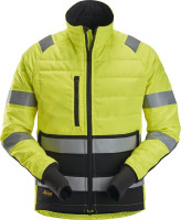 Snickers Warnschutzjacke High-Vis leicht wattierte Arbeitsjacke, Kl. 2 High-Vis Gelb/Schwarz