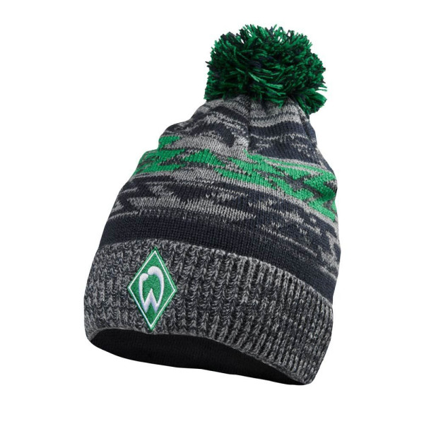 SV Werder Bremen Strickmütze Bommel Raute Fussball