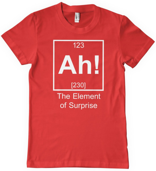 Hybris Ah! The Element Of Surprise T-Shirt Red