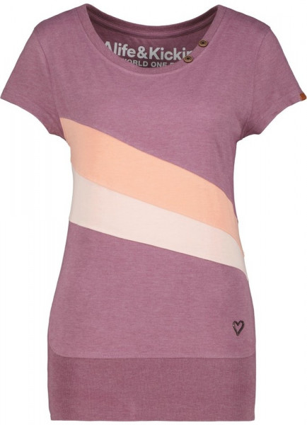 Alife & Kickin Damen T-Shirt CleaAK A Shirt Mulberry Melange