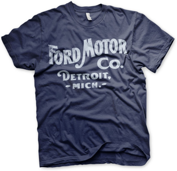 Ford Motor Company Retro Logo T-Shirt Navy