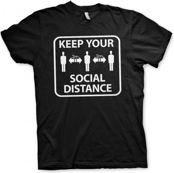 Hybris Keep Your Social Distance T-Shirt Black
