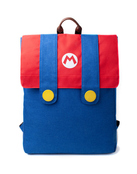 Super Mario Rucksack Super Mario - Mario Denim Suit Flap Backpack Blue