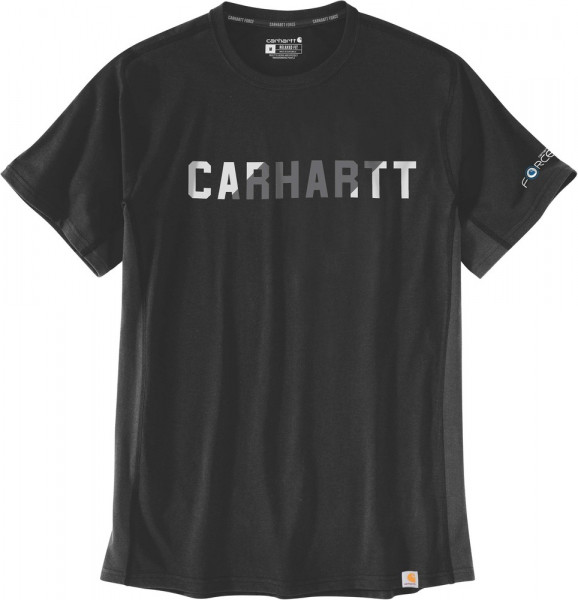 Carhartt Force Flex Block Logo T-Shirts S/S Black