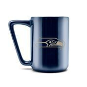 Seattle Seahawks Laser Logo Becher American Football NFL Blue
