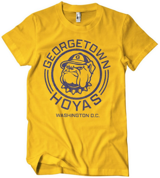 University Of Georgetown Hoyas Washington T-Shirt Gold