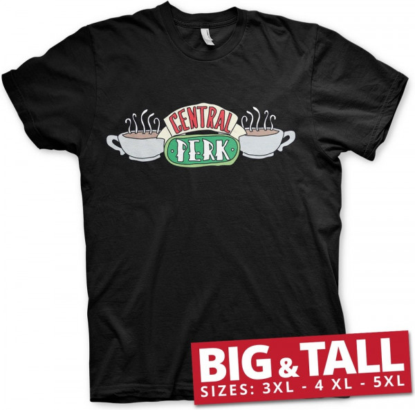 Friends Central Perk Big & Tall T-Shirt Black