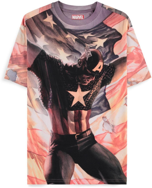 Captain America - Digital American AOP Men's Short Sleeved T-shirt