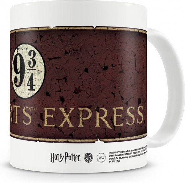 Harry Potter Hogwarts Express Platform 3/4 Coffee Mug Kaffeebecher White
