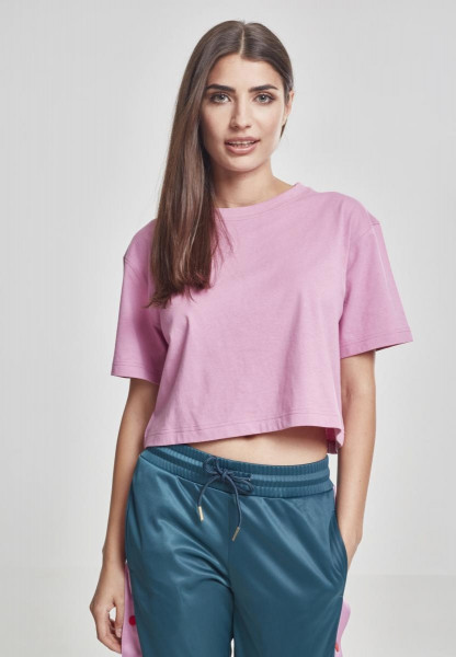 Urban Classics Female Shirt Ladies Short Oversized Tee Coolpink