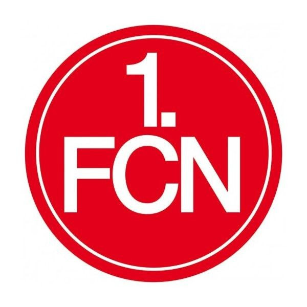 1. FC Nürnberg Autoaufkleber Logo, Format A4 Fussball Rot