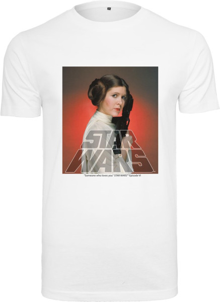 Merchcode T-Shirt Star Wars Princess Leia Tee White