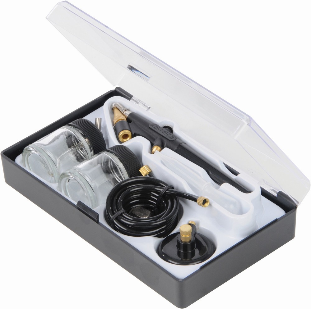 Silverline Feinarbeiten Hobby-Airbrush-Pistole mit Zubehör, 6-tlg. Satz 22 ml - Herren / Unisex