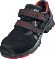 Uvex 1 Sandalen S1P 85362 Schwarz, Rot (85362) Uvex 1 Sandalen S1P 85362 Schwarz, Rot (85362)