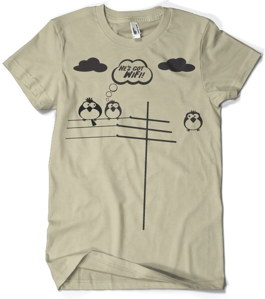 Hybris He's Got WiFi T-Shirt Khaki