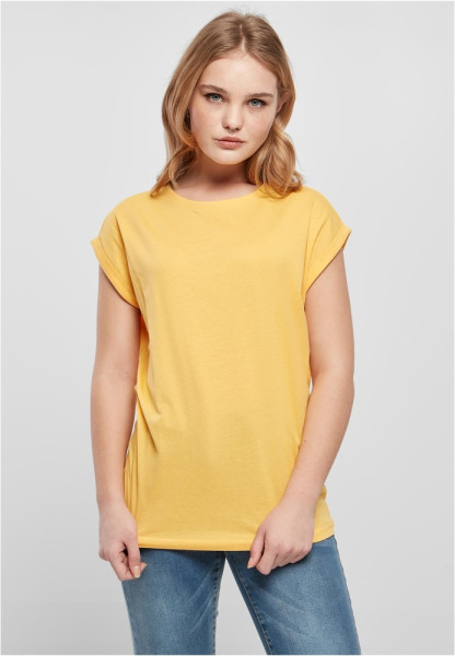Urban Classics Damen T-Shirt Ladies Extended Shoulder Tee Dimyellow