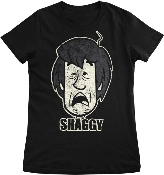 Scooby-Doo T-Shirt Shaggy Distressed Girly Tee WB-5-SBD006-H68-2