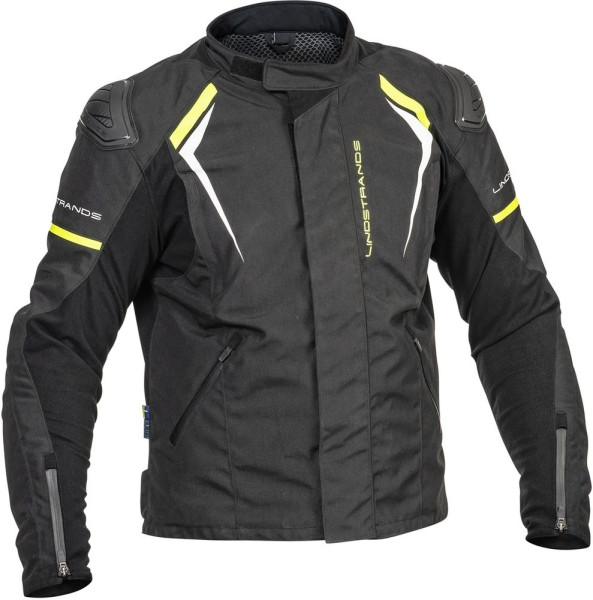 Lindstrands Motorrad Jacke Textile Jacket Sandvik Black/Yellow 720-23060304