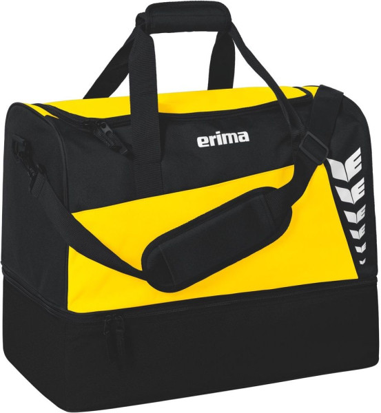 Erima Six Wings Sporttasche Mit Bodenfach 23-0168 Gelb/Schwarz-M