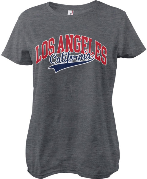 Hybris Los Angeles California Girly Tee Damen T-Shirt Dark-Heather