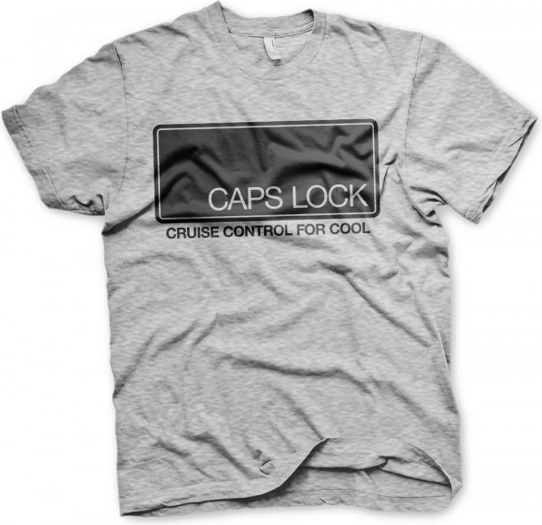 Hybris CAPS LOCK Cruise Control For Cool T-Shirt Heather-Grey
