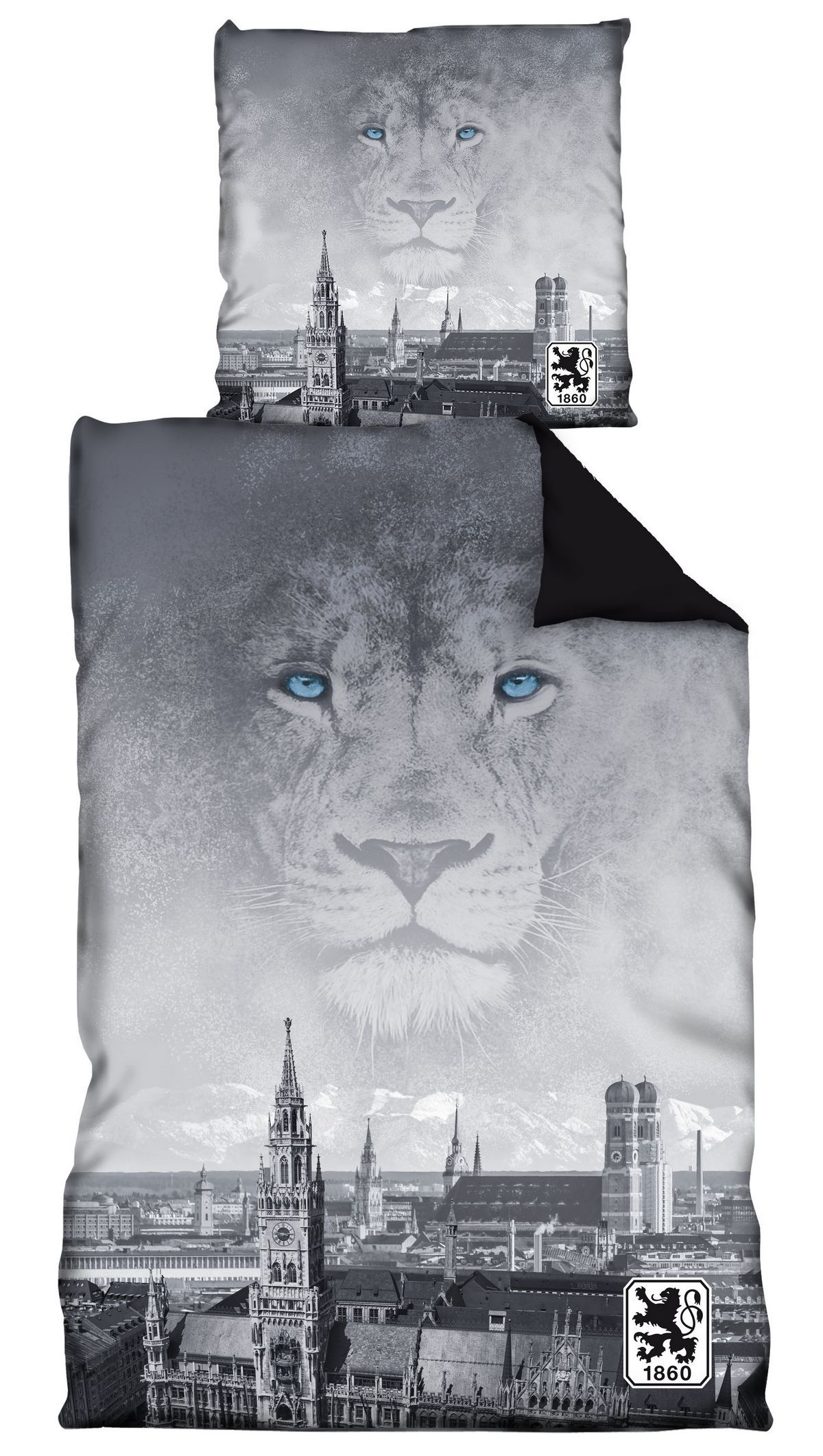 TSV 1860 München BW Skyline Fussball 3. Bundesliga Grau - Herren / Unisex