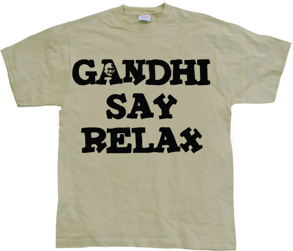 Hybris Gandhi Say Relax T-Shirt SH-1-13086-H20-5