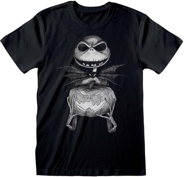Nightmare Before Christmas - Jack Sketch T-Shirt Black