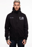 King Kerosin Sweatjacke mit Kapuze Fuck Everyone