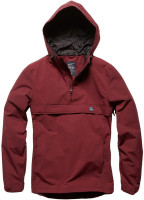 Vintage Industries Windbreaker Übergangsjacke Shooter Anorak Burgundy Vintage Industries Windbreaker Übergangsjacke Shooter Anorak Burgundy