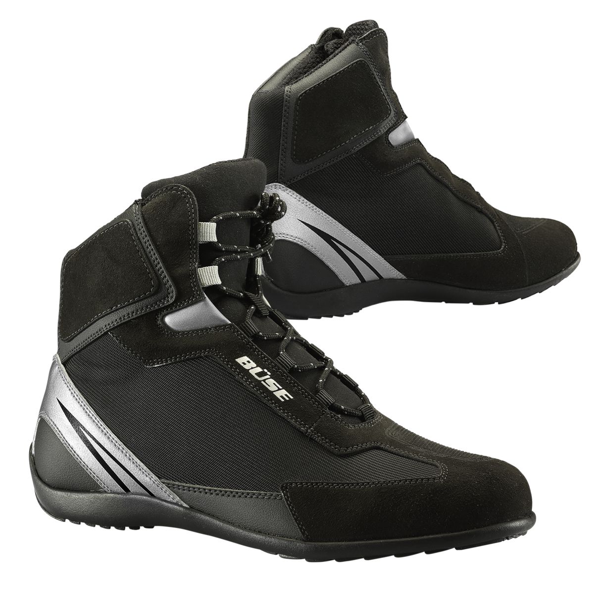 Büse B50 Kurzstiefel Schwarz/Silber - Herren / Unisex