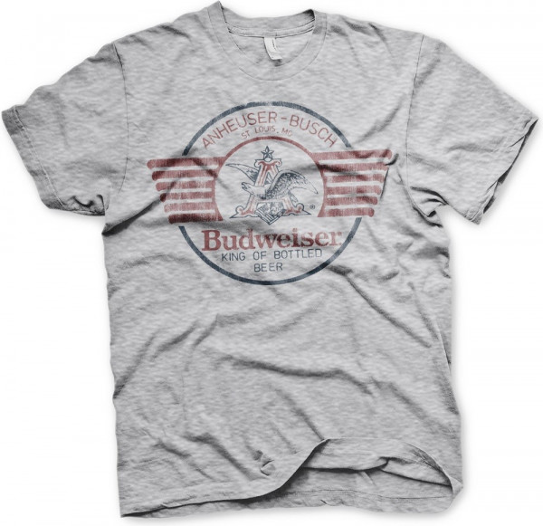 Budweiser Bear & Claw T-Shirt Heather-Grey