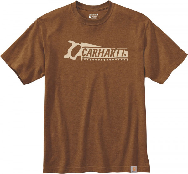 Carhartt Saw Graphic T-Shirt S/S Oiled Walnut Heather