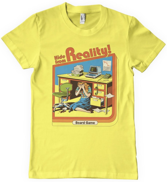 Steven Rhodes Hide From Reality T-Shirt Yellow