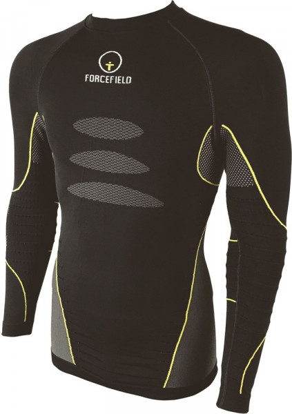 Forcefield Motorrad Shirt Tech 3 Base Layer Schwarz/Gelb