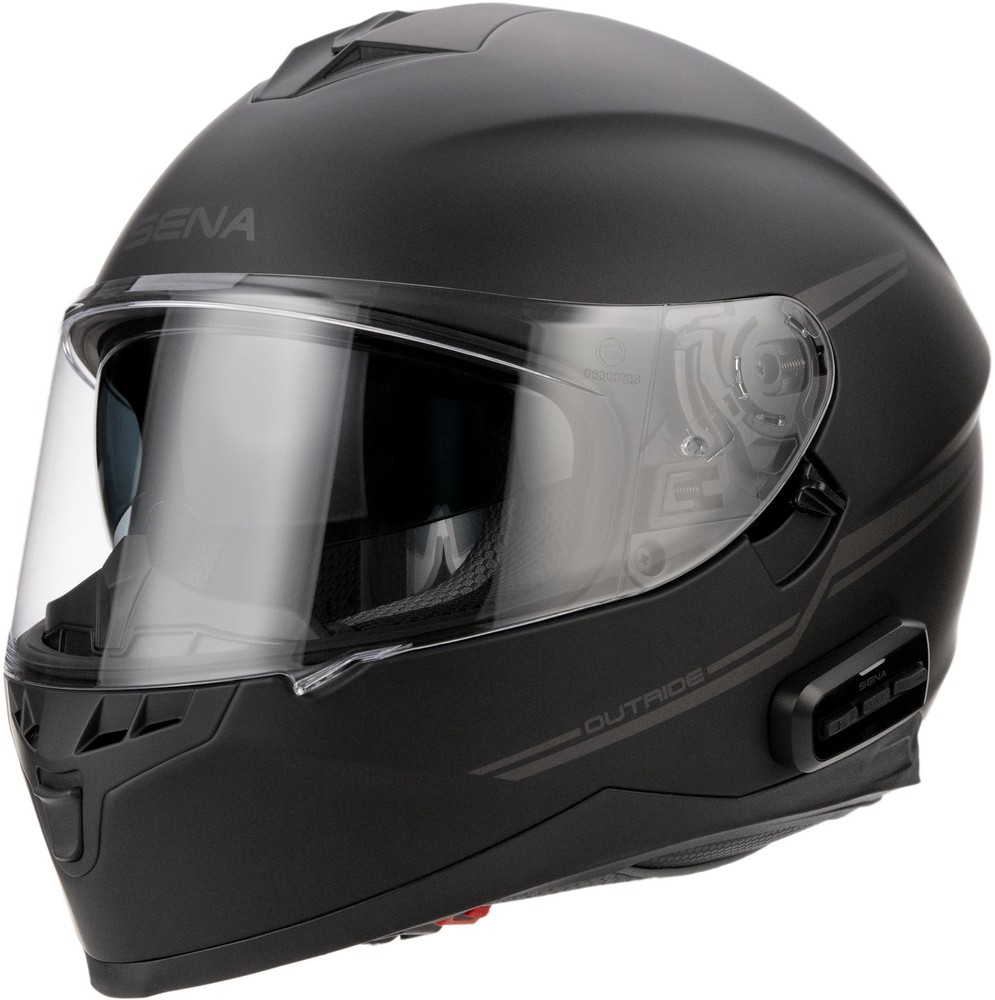Sena Motorrad Integralhelm Outride Matt-Schwarz - Herren / Unisex