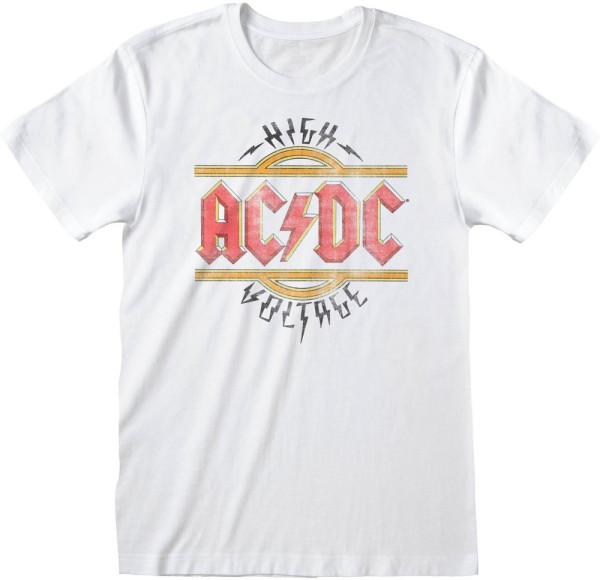 AC/DC - Vintage High Voltage T-Shirt White